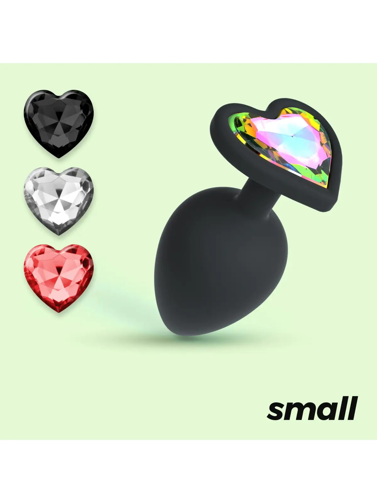 CUORE PLUG ANAL PEQUENO COM 4 JOIAS INTERCAMBIÁVEIS CRUSHIOUS