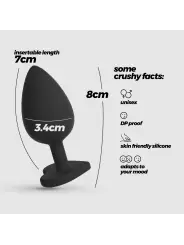 CUORE PLUG ANAL MÉDIO COM 4 JOIAS INTERCAMBIÁVEIS CRUSHIOUS