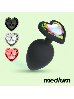 CUORE PLUG ANAL MÉDIO COM 4 JOIAS INTERCAMBIÁVEIS CRUSHIOUS