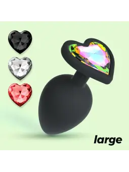 CUORE PLUG ANAL GRANDE COM 4 JOIAS INTERCAMBIÁVEIS CRUSHIOUS