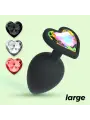 CUORE PLUG ANAL GRANDE COM 4 JOIAS INTERCAMBIÁVEIS CRUSHIOUS