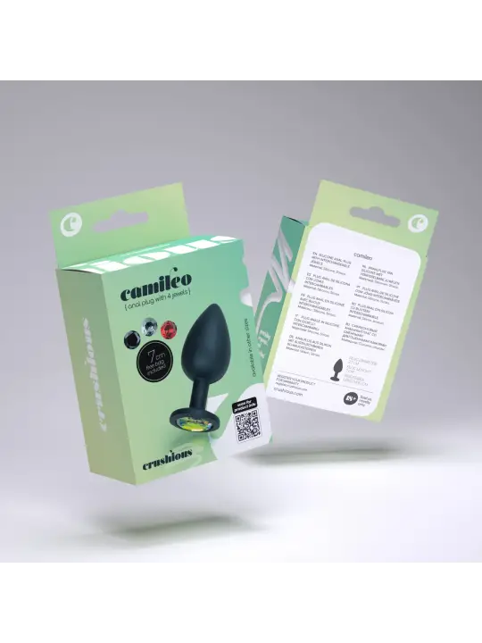 CAMILEO PLUG ANAL PEQUENO COM 4 JOIAS INTERCAMBIÁVEIS CRUSHIOUS