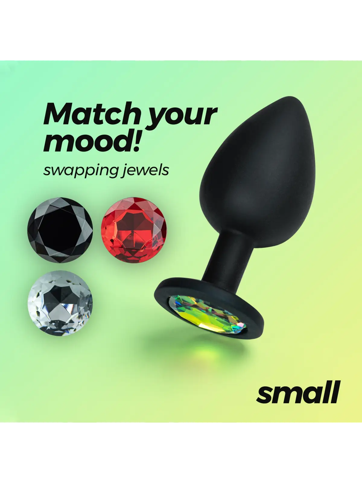 CAMILEO PLUG ANAL PEQUENO COM 4 JOIAS INTERCAMBIÁVEIS CRUSHIOUS