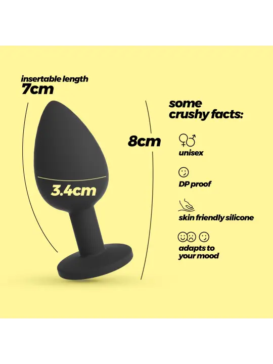 CAMILEO PLUG ANAL MÉDIO COM 4 JOIAS INTERCAMBIÁVEIS CRUSHIOUS