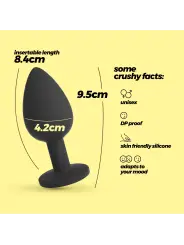 CAMILEO PLUG ANAL GRANDE COM 4 JOIAS INTERCAMBIÁVEIS CRUSHIOUS