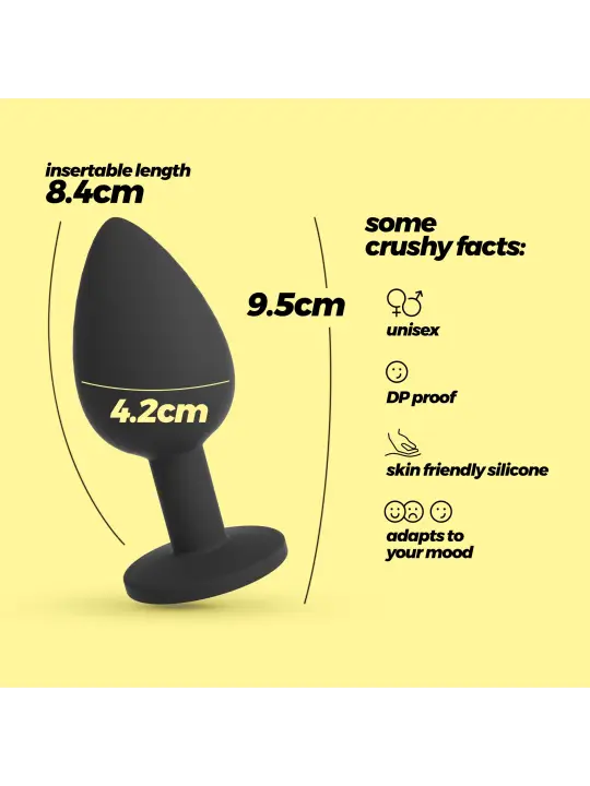 CAMILEO PLUG ANAL GRANDE COM 4 JOIAS INTERCAMBIÁVEIS CRUSHIOUS