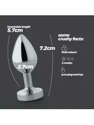 BOREALIS PLUG ANAL PEQUENO COM LED CRUSHIOUS