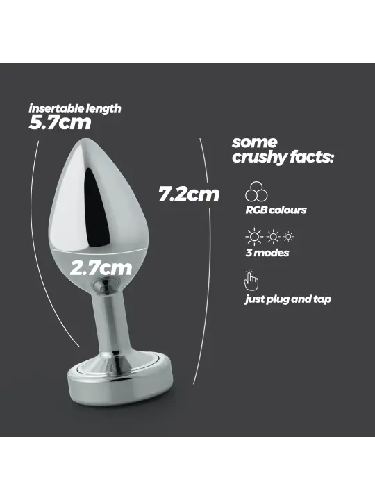 BOREALIS PLUG ANAL PEQUENO COM LED CRUSHIOUS