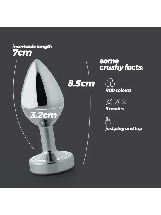 BOREALIS PLUG ANAL MÉDIO COM LED CRUSHIOUS