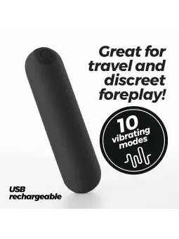 IMOAN BALA VIBRATÓRIA RECARREGÁVEL PRETA CRUSHIOUS