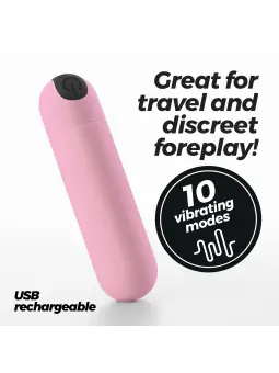 IMOAN BALA VIBRATÓRIA RECARREGÁVEL ROSA PASTEL CRUSHIOUS