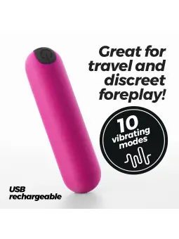 IMOAN BALA VIBRATÓRIA RECARREGÁVEL ROSA CRUSHIOUS