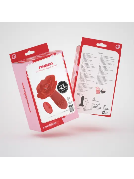 ROMEO PLUG ANAL COM MOVIMENTO VAI-VEM E CONTROLO REMOTO CRUSHIOUS