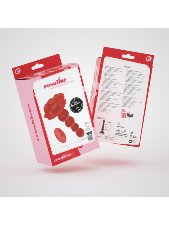 ROSALINE PLUG ANAL COM ROTAÇÃO E CONTROLO REMOTO CRUSHIOUS