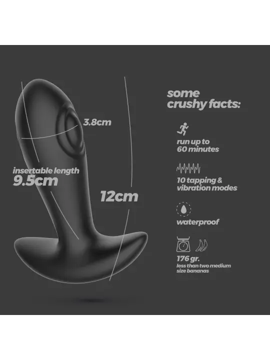 OCTO PLUG ANAL COM PULSAÇÃO E COMANDO À DISTÂNCIA CRUSHIOUS