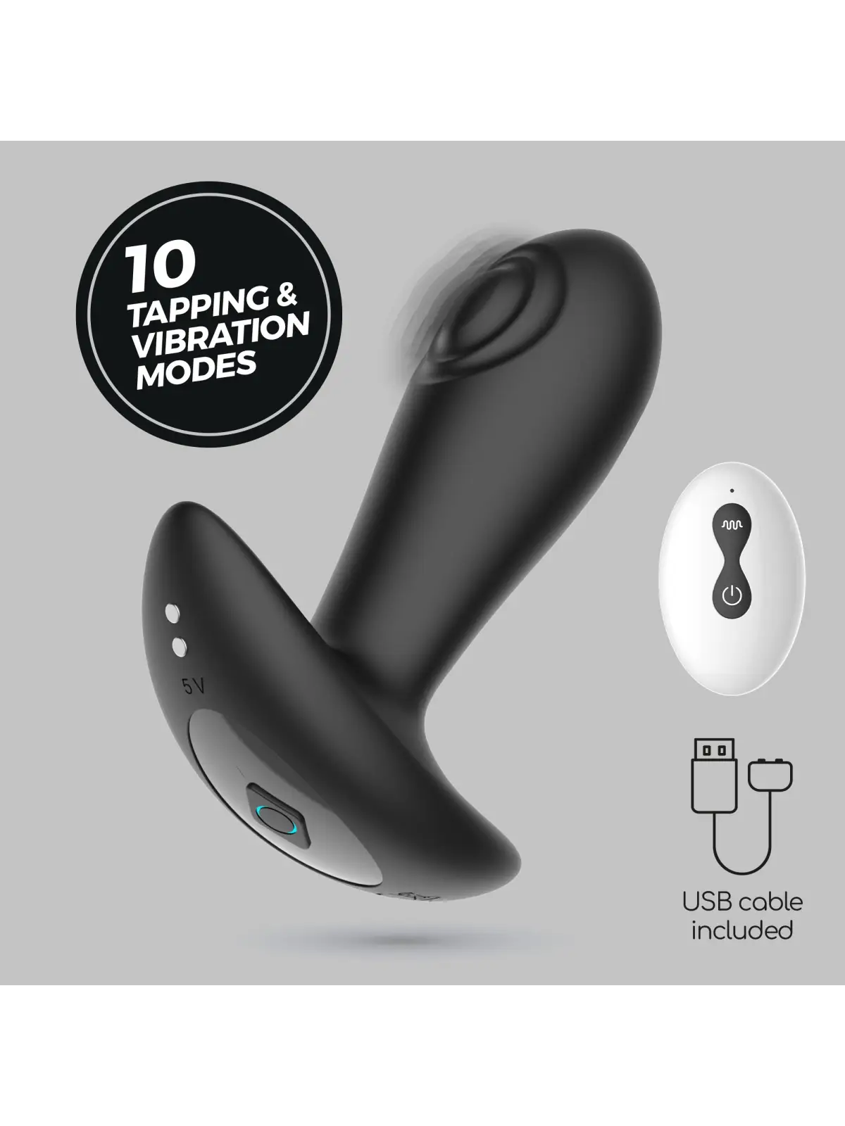 OCTO PLUG ANAL COM PULSAÇÃO E COMANDO À DISTÂNCIA CRUSHIOUS