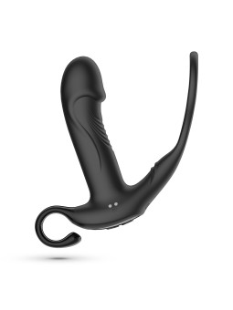 MAGOO MASSAJADOR DE PRÓSTATA COM ANEL PENIANO E COMANDO À DISTÂNCIA CRUSHIOUS