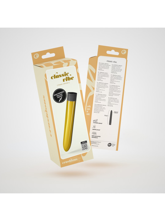 VIBRADOR CLASSIC VIBE CRUSHIOUS DOURADO