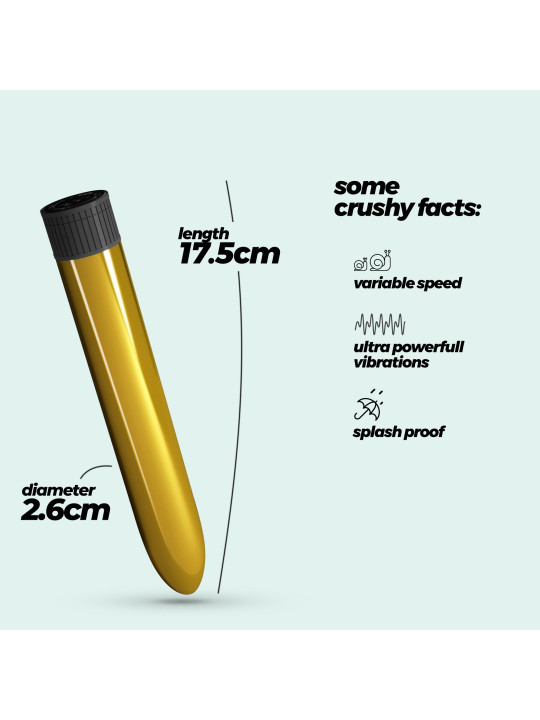 VIBRADOR CLASSIC VIBE CRUSHIOUS DOURADO