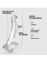 HUDINI DILDO ANAL JELLY TRANSPARENTE CRUSHIOUS