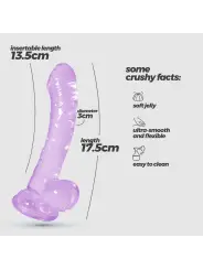 HUDINI DILDO ANAL JELLY ROXO CRUSHIOUS