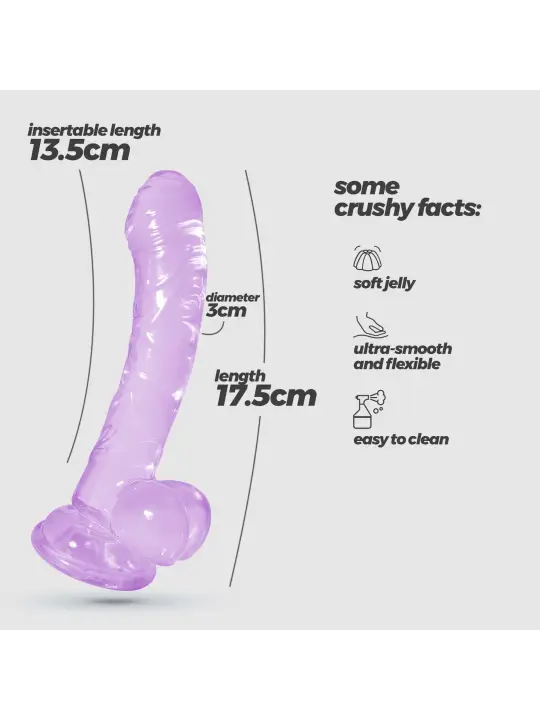 HUDINI DILDO ANAL JELLY ROXO CRUSHIOUS