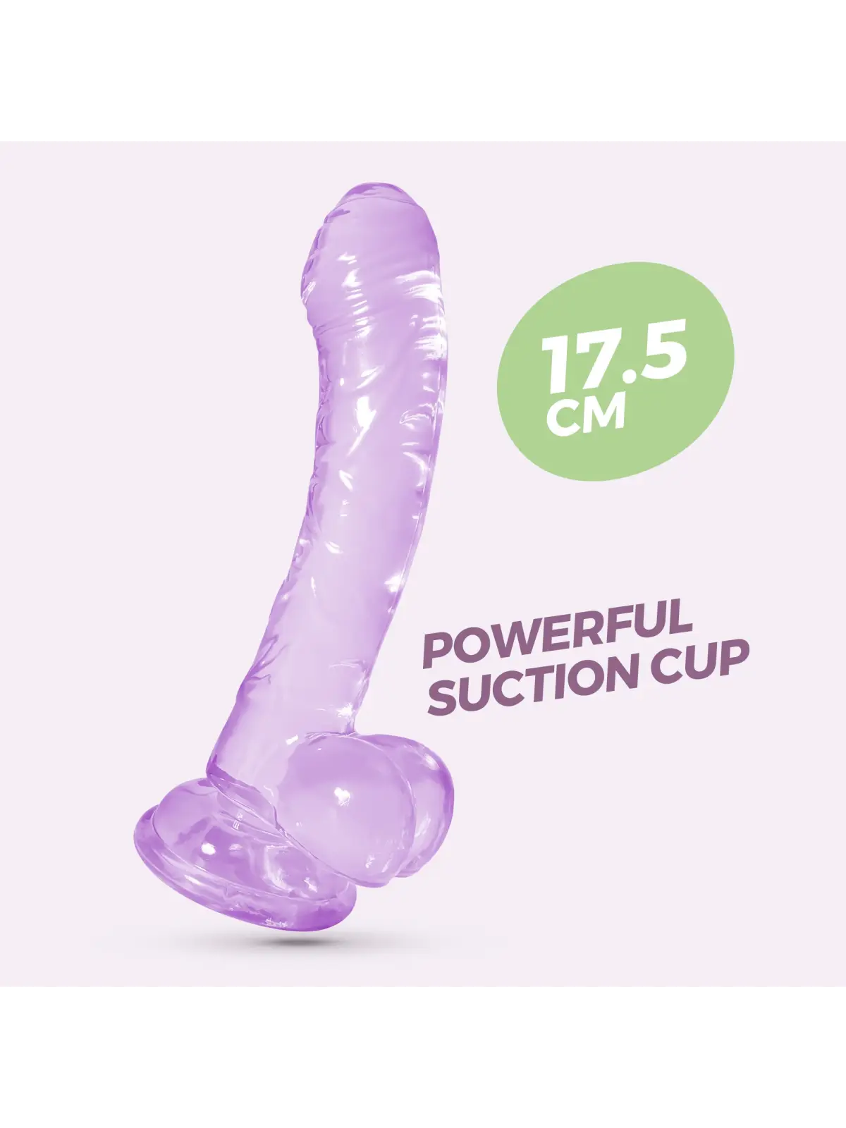 HUDINI DILDO ANAL JELLY ROXO CRUSHIOUS