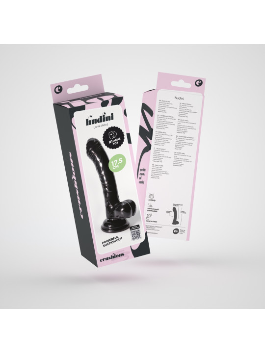 HUDINI DILDO ANAL JELLY PRETO CRUSHIOUS