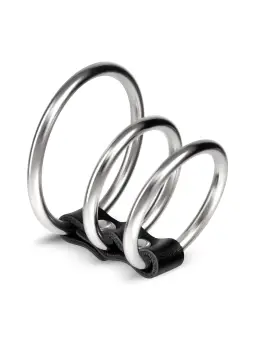 SARUMAN CONJUNTO DE 3 ANÉIS PENIANOS EM METAL CRUSHIOUS