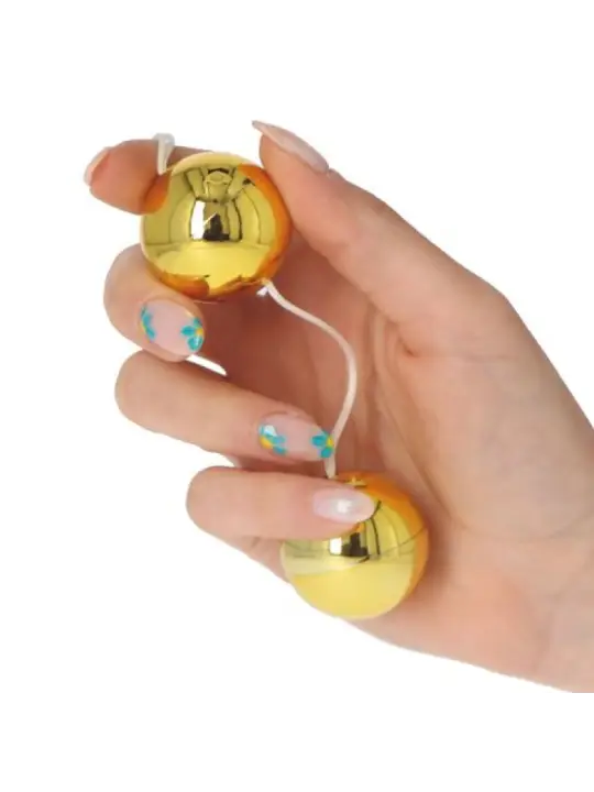 BOLAS VAGINAIS CANDY BALLS LUX DOURADAS