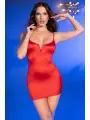 MINI VESTIDO CR-4667 CHILIROSE VERMELHO
