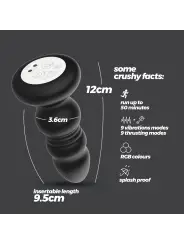 AUSTRALIS PLUG ANAL COM LED E COMANDO À DISTÂNCIA CRUSHIOUS