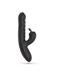 LAPIN VIBRADOR RECARREGÁVEL RABBIT COM IMPULSO PRETO CRUSHIOUS