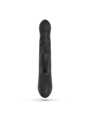 LAPIN VIBRADOR RECARREGÁVEL RABBIT COM IMPULSO PRETO CRUSHIOUS