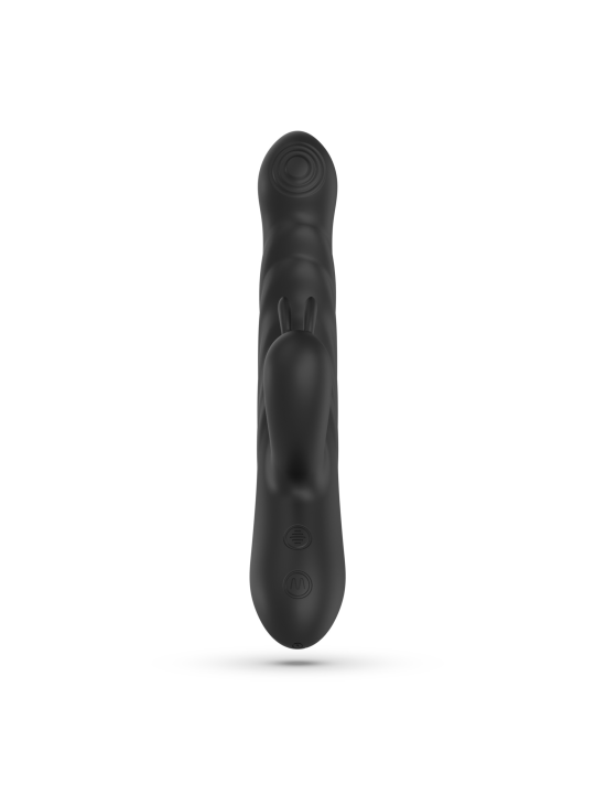 LAPIN VIBRADOR RECARREGÁVEL RABBIT COM IMPULSO PRETO CRUSHIOUS