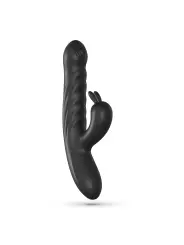 LAPIN VIBRADOR RECARREGÁVEL RABBIT COM IMPULSO PRETO CRUSHIOUS