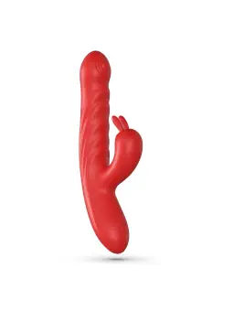 LAPIN VIBRADOR RECARREGÁVEL RABBIT COM IMPULSO VERMELHO CRUSHIOUS