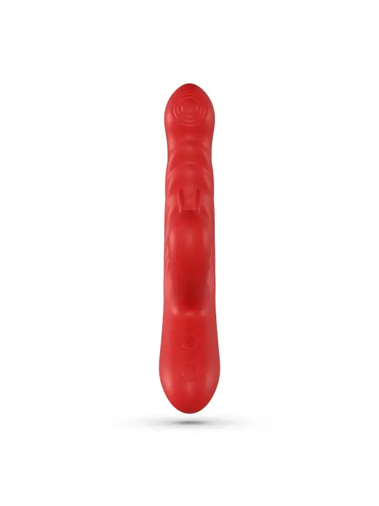 LAPIN VIBRADOR RECARREGÁVEL RABBIT COM IMPULSO VERMELHO CRUSHIOUS