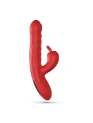 LAPIN VIBRADOR RECARREGÁVEL RABBIT COM IMPULSO VERMELHO CRUSHIOUS