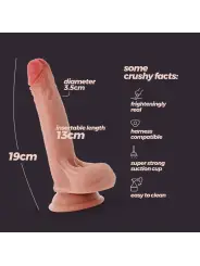 DILDO DE SILICONE LÍQUIDO INVIKTUS 7 CRUSHIOUS PELE