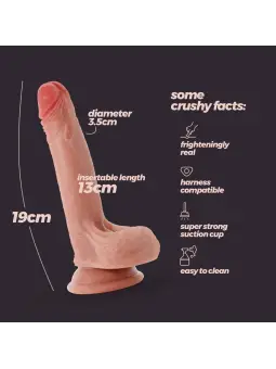 DILDO DE SILICONE LÍQUIDO INVIKTUS 7 CRUSHIOUS PELE