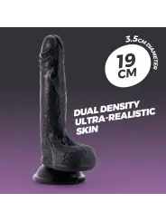 DILDO DE SILICONE LÍQUIDO INVIKTUS 7 CRUSHIOUS PRETO