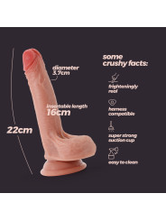 DILDO DE SILICONE LÍQUIDO INVIKTUS 8 CRUSHIOUS PELE