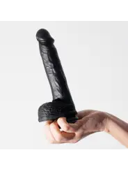 DILDO DE SILICONE LÍQUIDO INVIKTUS 8 CRUSHIOUS PRETO
