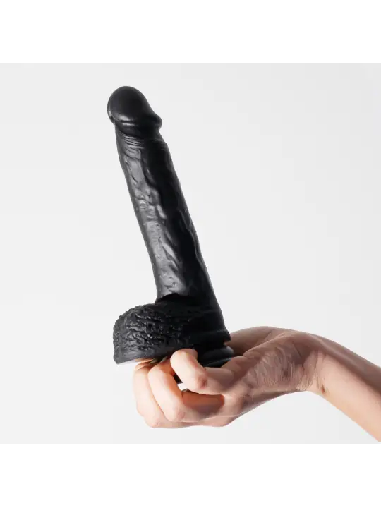 DILDO DE SILICONE LÍQUIDO INVIKTUS 8 CRUSHIOUS PRETO