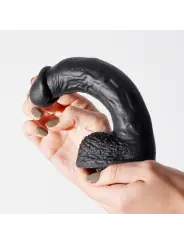 DILDO DE SILICONE LÍQUIDO INVIKTUS 8 CRUSHIOUS PRETO