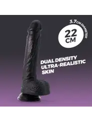 DILDO DE SILICONE LÍQUIDO INVIKTUS 8 CRUSHIOUS PRETO