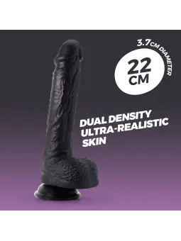 DILDO DE SILICONE LÍQUIDO INVIKTUS 8 CRUSHIOUS PRETO