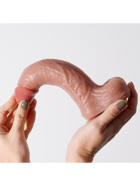 DILDO DE SILICONE LÍQUIDO INVIKTUS 8,5 CRUSHIOUS PELE