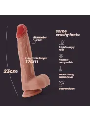 DILDO DE SILICONE LÍQUIDO INVIKTUS 9 CRUSHIOUS PELE